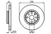 Гальмівний диск BOSCH 0 986 478 535 (BD458)