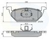 комплект спирачно феродо, дискови спирачки