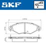 комплект спирачно феродо, дискови спирачки