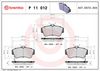 BREMBO Brake Pad Set, disc brake P 11 012