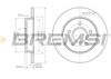 Тормозной диск BREMSI CD7226S (DBB226S)