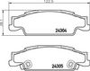 BREMBO Brake Pad Set, disc brake P 09 007