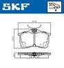 SKF Brake Pad Set, disc brake VKBP 90897 A