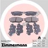 Комплект тормозных колодок, дисковый тормоз ZIMMERMANN 24246.170.1 (24246, 24248, 24249)