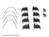 Комплектующие, колодки дискового тормоза BLUE PRINT ADK848601 (BRK FITTING KIT 169)