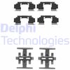 Комплектуючі, колодки дискового гальма DELPHI LX0130