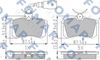 Комплект тормозных колодок, дисковый тормоз FOMAR Friction FO 904581 (23516, 20960)