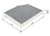 BOSCH Filter, cabin air 1 987 435 524