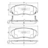 Комплект гальмівних колодок, дискове гальмо NIPPARTS N3604073