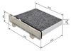 BOSCH Filter, cabin air 1 987 432 498