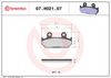 BREMBO Brake Pad Set, disc brake 07HO2107