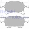 Комплект гальмівних колодок, дискове гальмо DELPHI LP3164