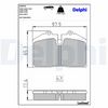 комплект спирачно феродо, дискови спирачки