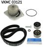 SKF Water Pump & Timing Belt Set VKMC 03121