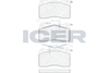 Комплект тормозных колодок, дисковый тормоз ICER 181730 (23092, 23756, 23757, D1016-9078)