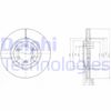 Тормозной диск DELPHI BG4133