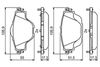 Комплект тормозных колодок, дисковый тормоз BOSCH 0986494805