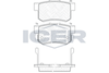 Комплект гальмівних колодок, дискове гальмо ICER 181187 (21719, 23652, 23653, D2053-9284, D536-7418)