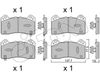 Комплект тормозных колодок, дисковый тормоз CIFAM 822-1220-1 (26605, 26606, 26608, 26855, D2390)