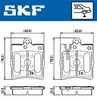 комплект спирачно феродо, дискови спирачки