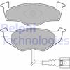 Комплект тормозных колодок, дисковый тормоз DELPHI LP1709
