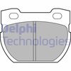 Комплект тормозных колодок, дисковый тормоз DELPHI LP1847