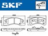 комплект спирачно феродо, дискови спирачки