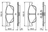 комплект спирачно феродо, дискови спирачки