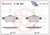 Комплект гальмівних колодок, дискове гальмо BREMBO P 85 047 (21885, 21883, D705 7579)