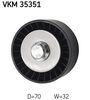 Паразитный / ведущий ролик, поликлиновой ремень SKF VKM 35351