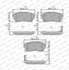 Ferodo Brake Pad Set, disc brake FDB763