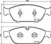 Комплект тормозных колодок, дисковый тормоз HELLA PAGID 8DB 355 016-031 (T2093, 25158, 25159, 8758D1549)