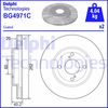 Гальмівний диск DELPHI BG4971C