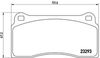 Комплект гальмівних колодок, дискове гальмо BREMBO P 36 018 (23293, D810 7684)