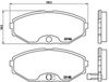 BREMBO Brake Pad Set, disc brake P 56 045