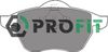 Комплект тормозных колодок, дисковый тормоз PROFIT 5000-0969