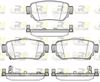 Комплект тормозных колодок, дисковый тормоз ROADHOUSE 21582.02 (PSX2158202, 25965, 9190-D1965, D1965-9190, 25966, 25967)
