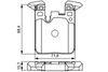 Комплект тормозных колодок, дисковый тормоз BOSCH 0 986 495 335 (BP1624, E9 90R-02A1081/3583, 25029)