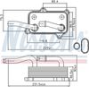 Nissens 90599 Oil Cooler, engine oil