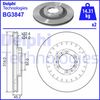 Delphi BG3847 гальмівний диск