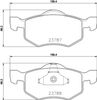 Sada brzdových destiček, kotoučová brzda 8DB 355 039-271