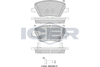 Комплект тормозных колодок, дисковый тормоз ICER 182275-207 (22397, 22398, 22399)