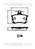 Комплект тормозных колодок, дисковый тормоз TRISCAN 8110 29070