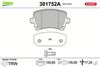 Sada brzdových destiček, kotoučová brzda 301752A