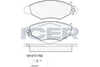 Комплект гальмівних колодок, дискове гальмо ICER 181217-702 (21978, 21979, 21980, 21981)