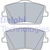 Комплект гальмівних колодок, дискове гальмо DELPHI LP3515