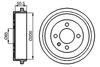 Bosch Brake Drum 0 986 477 106 (0986477106)