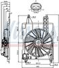 Nissens Fan, engine cooling 85706