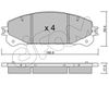 Комплект гальмівних колодок, дискове гальмо CIFAM 822-938-0 (D1324, 24452)