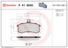 BREMBO Brake Pad Set, disc brake P 41 003X